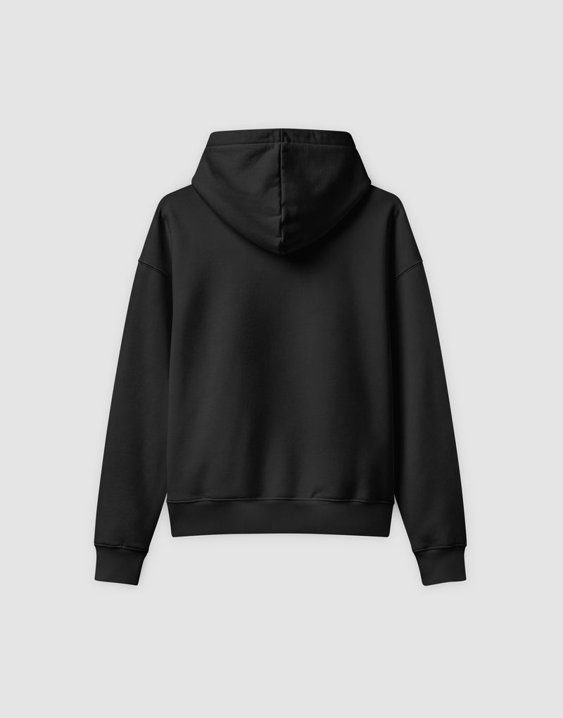 Unisex Louder than fears Hoodie Black - Back View