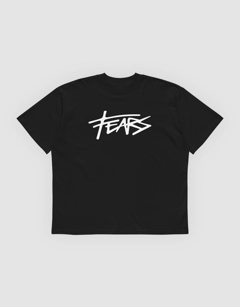 Unisex Louder than fears Tshirt Black - Front View