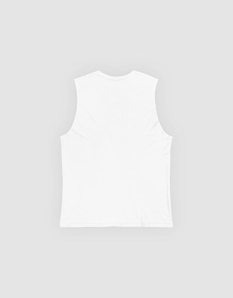 Unisex Tanktop White - Back View